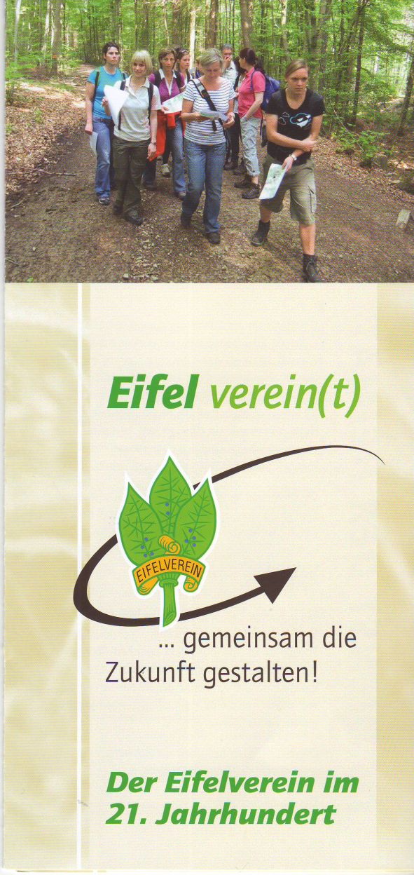 Flyer des Eifelvereins Zukunft im 21. Jahrhundert